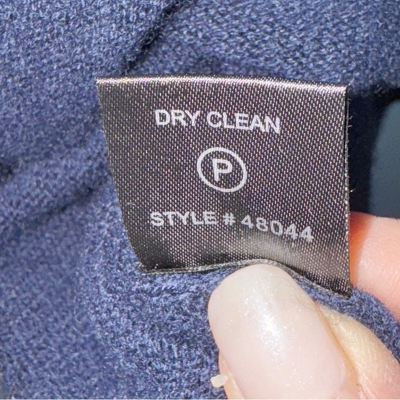 360cashmere Navy Blue Cecilia Crew Neck Cashmere Sweater Oversize Small Raglan - Picture 12 of 16